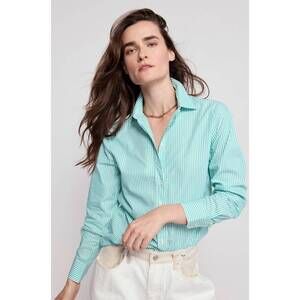 NEW THE SHIRT the icon shirt in green stripe